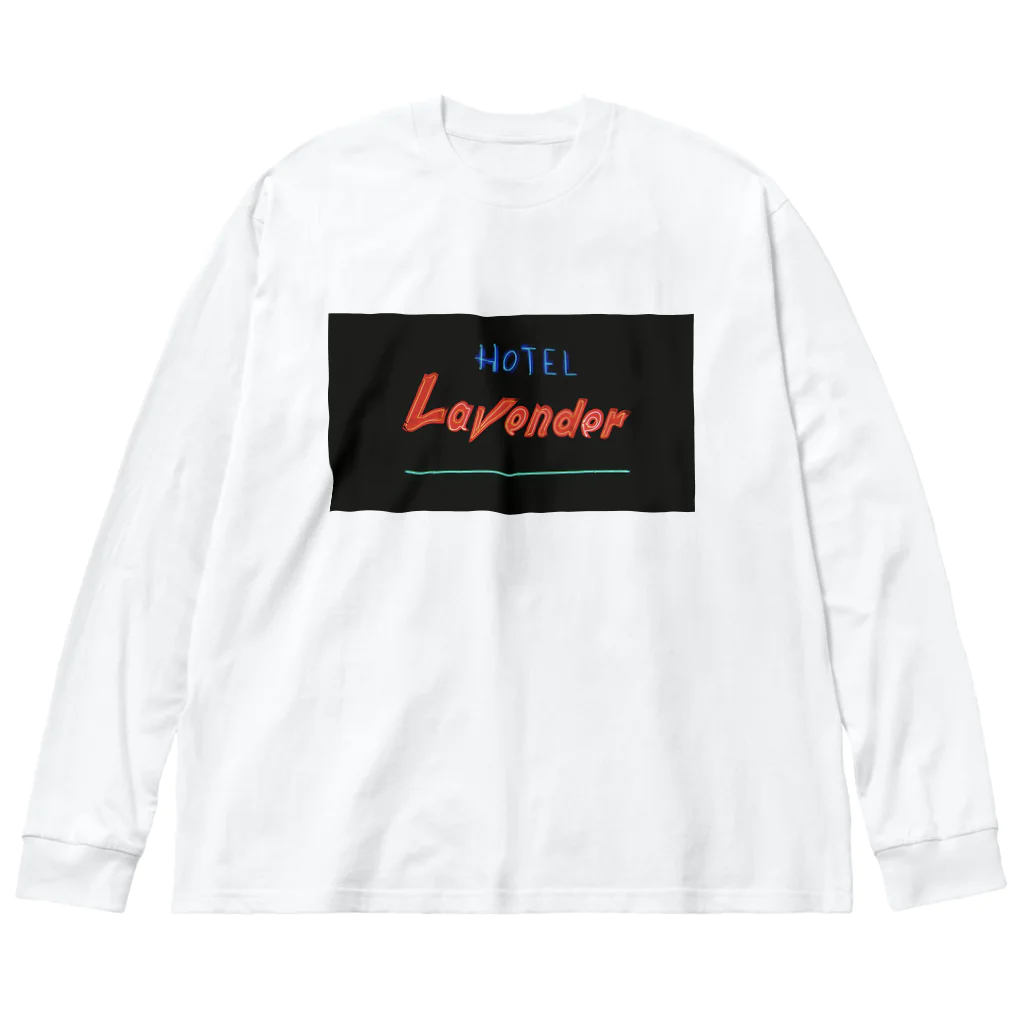 CITY HOTEL LavenderのCITY HOTEL Lavender Big Long Sleeve T-Shirt