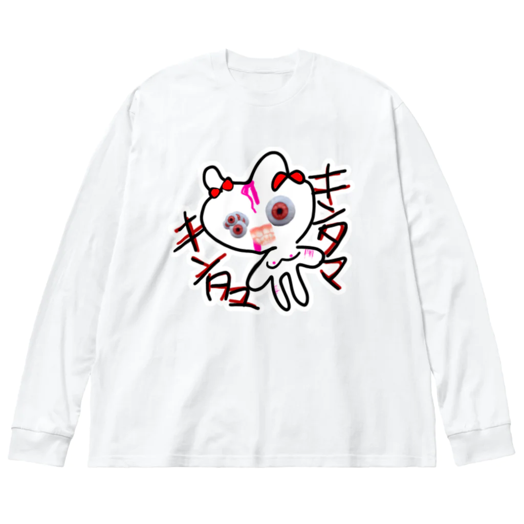 社不姫🛐のうさぎ ビッグシルエットロングスリーブTシャツ