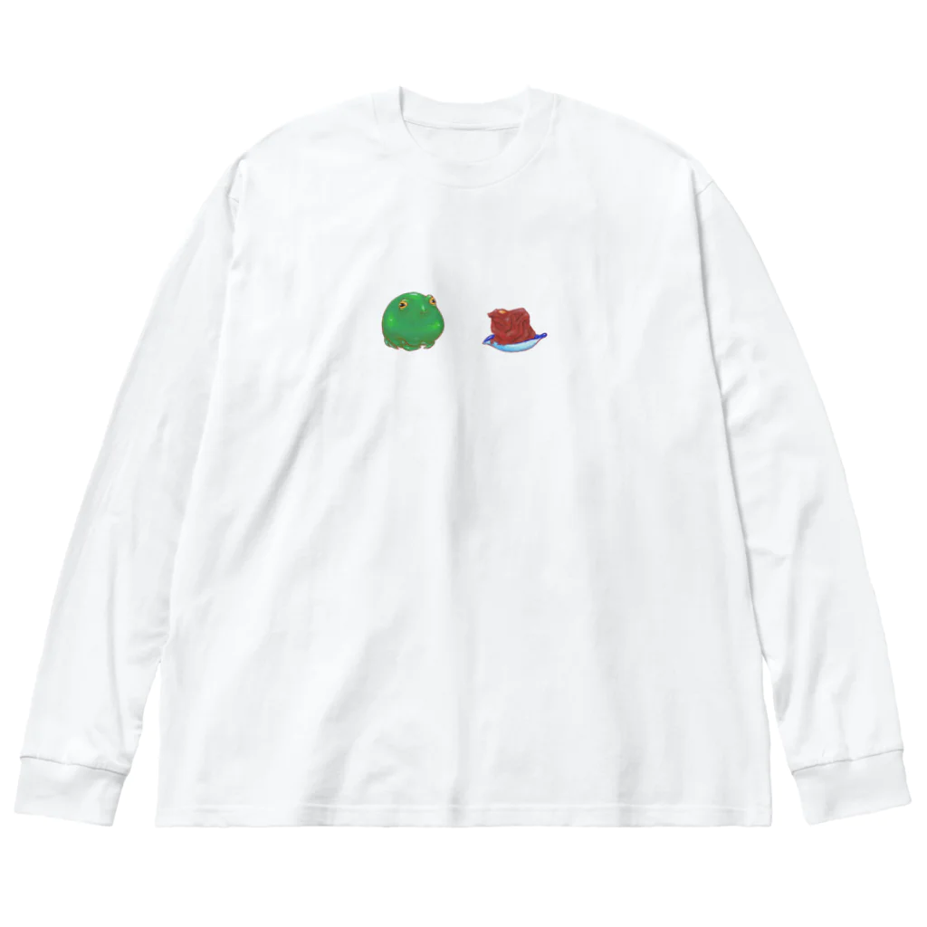 ACQUA_CUBO のおばあちゃんといっしょ ビッグシルエットロングスリーブTシャツ