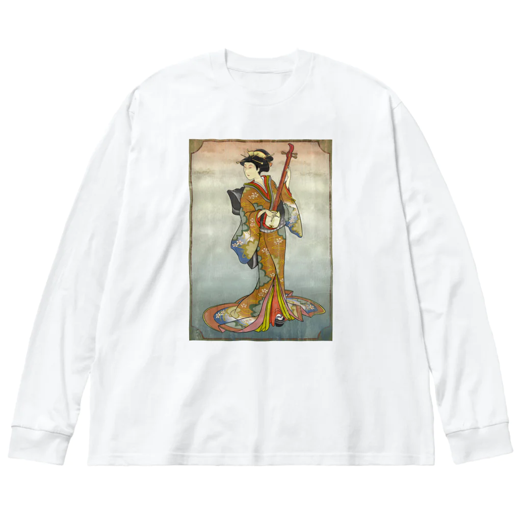 nidan-illustrationの"美人画" 2-#1 ビッグシルエットロングスリーブTシャツ