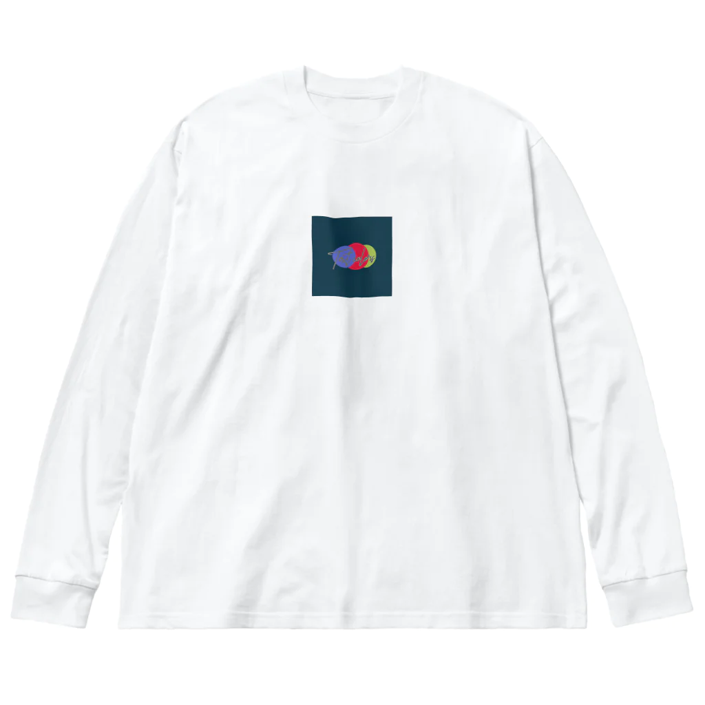 YOMOGI 〜ヨモギ〜の「Text colors」のデザイン ビッグシルエットロングスリーブTシャツ