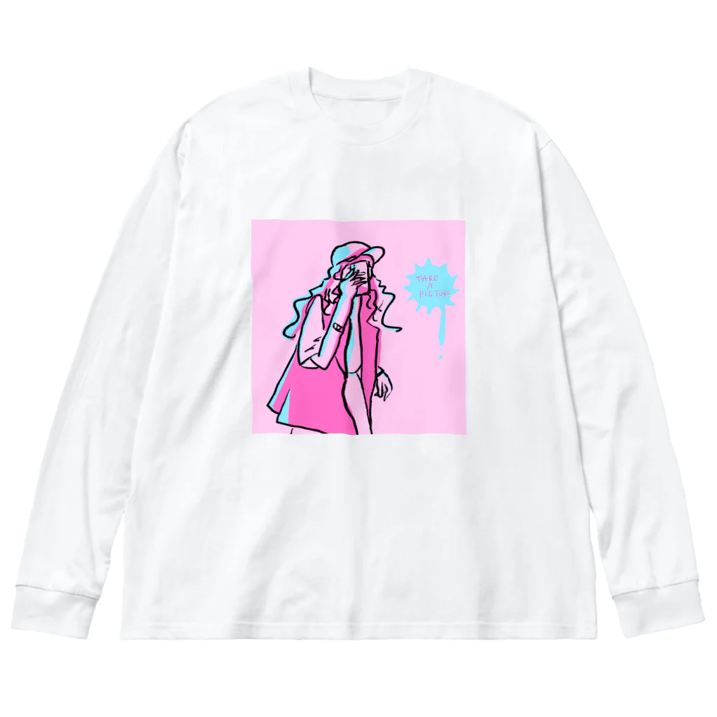 タビビトのていくあぴくちゃ Big Long Sleeve T-Shirt