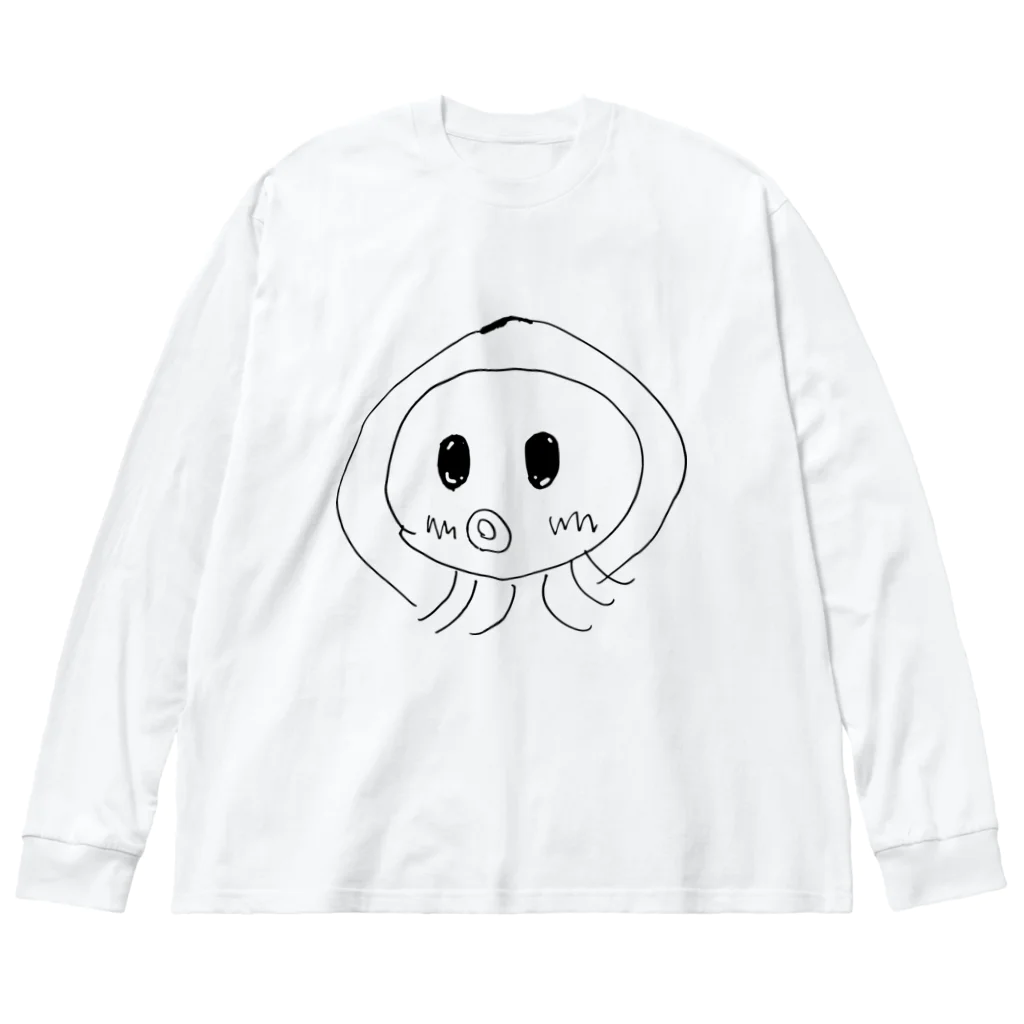 若林理砂のバナナちゃん Big Long Sleeve T-Shirt