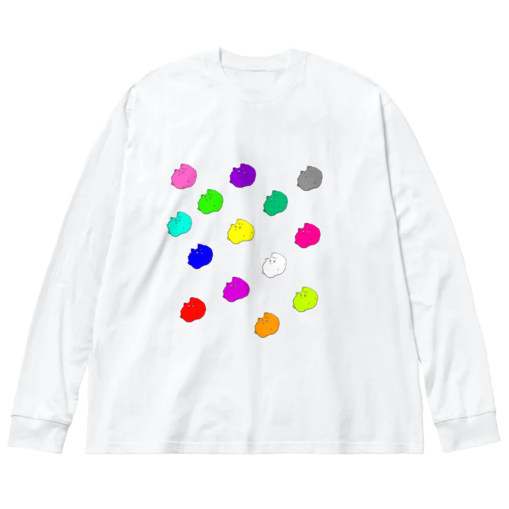 海蓮わーるどのカラバリコロコロチンコロ Big Long Sleeve T-Shirt