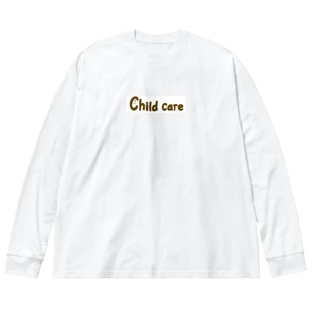 まめぞうのChildcare Big Long Sleeve T-Shirt