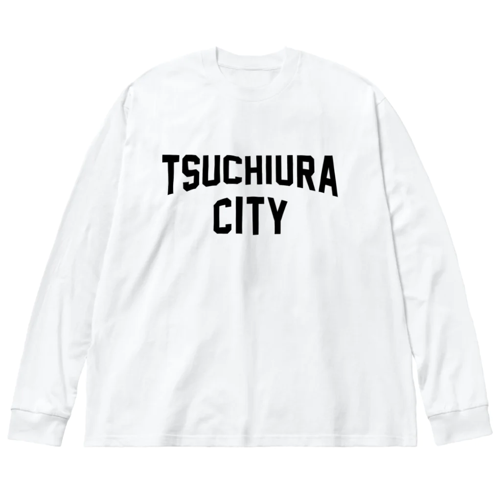 JIMOTOE Wear Local Japanの土浦市 TSUCHIURA CITY ロゴブラック ビッグシルエットロングスリーブTシャツ