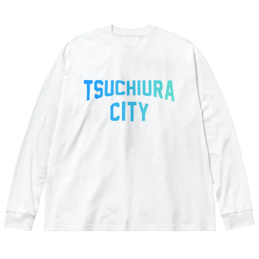 JIMOTOE Wear Local Japanの土浦市 TSUCHIURA CITY ロゴブルー Big Long Sleeve T-Shirt