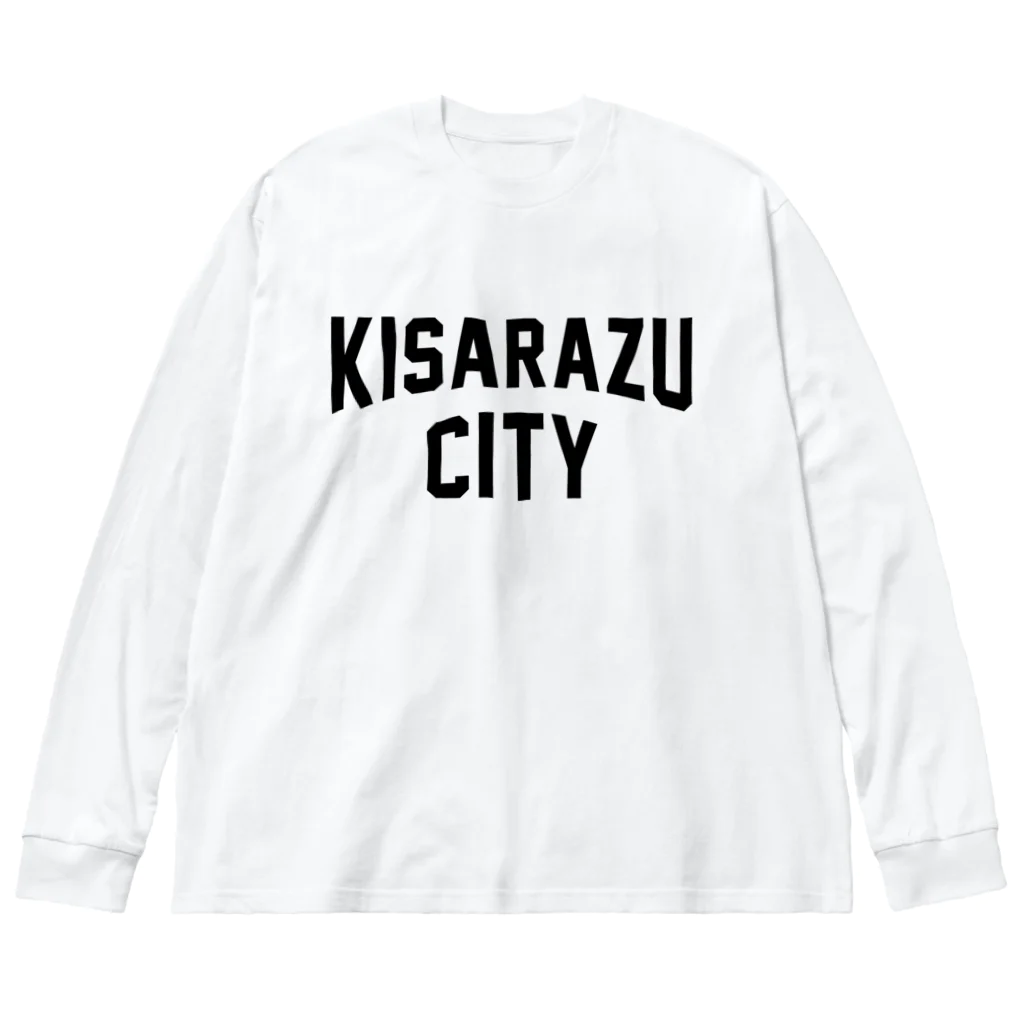 JIMOTOE Wear Local Japanの木更津市 KISARAZU CITY ロゴブラック Big Long Sleeve T-Shirt