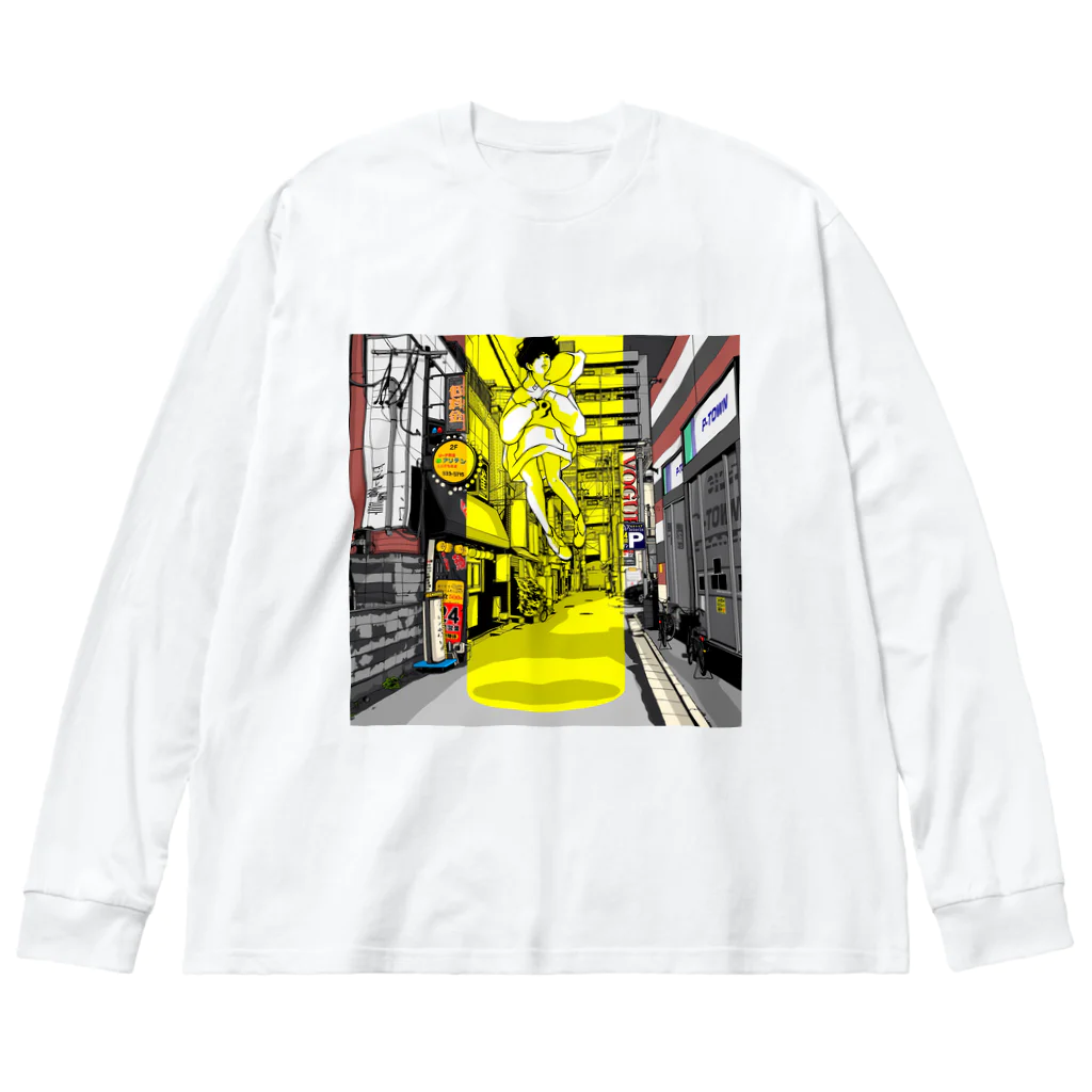 kozi69之SUZURIの路地裏とSF ビッグシルエットロングスリーブTシャツ