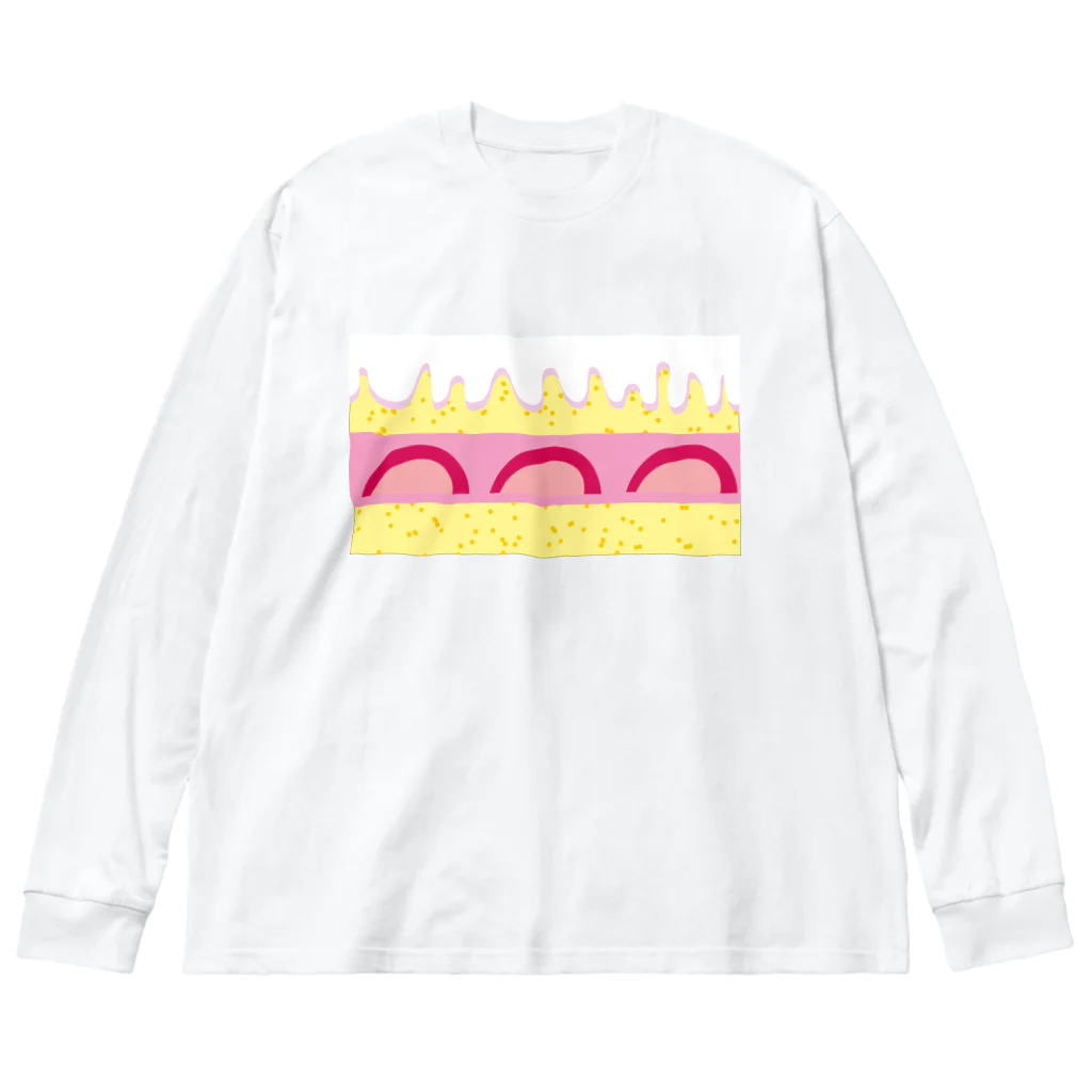 EDGEのスズリのケーキ🍰 ビッグシルエットロングスリーブTシャツ