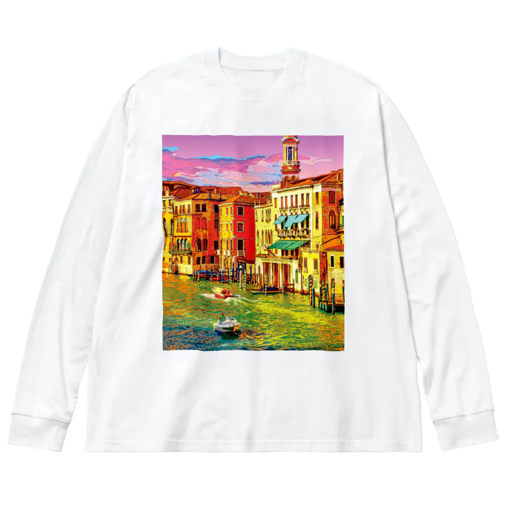 GALLERY misutawoのイタリア ヴェネツィアの夕暮れ Big Long Sleeve T-Shirt