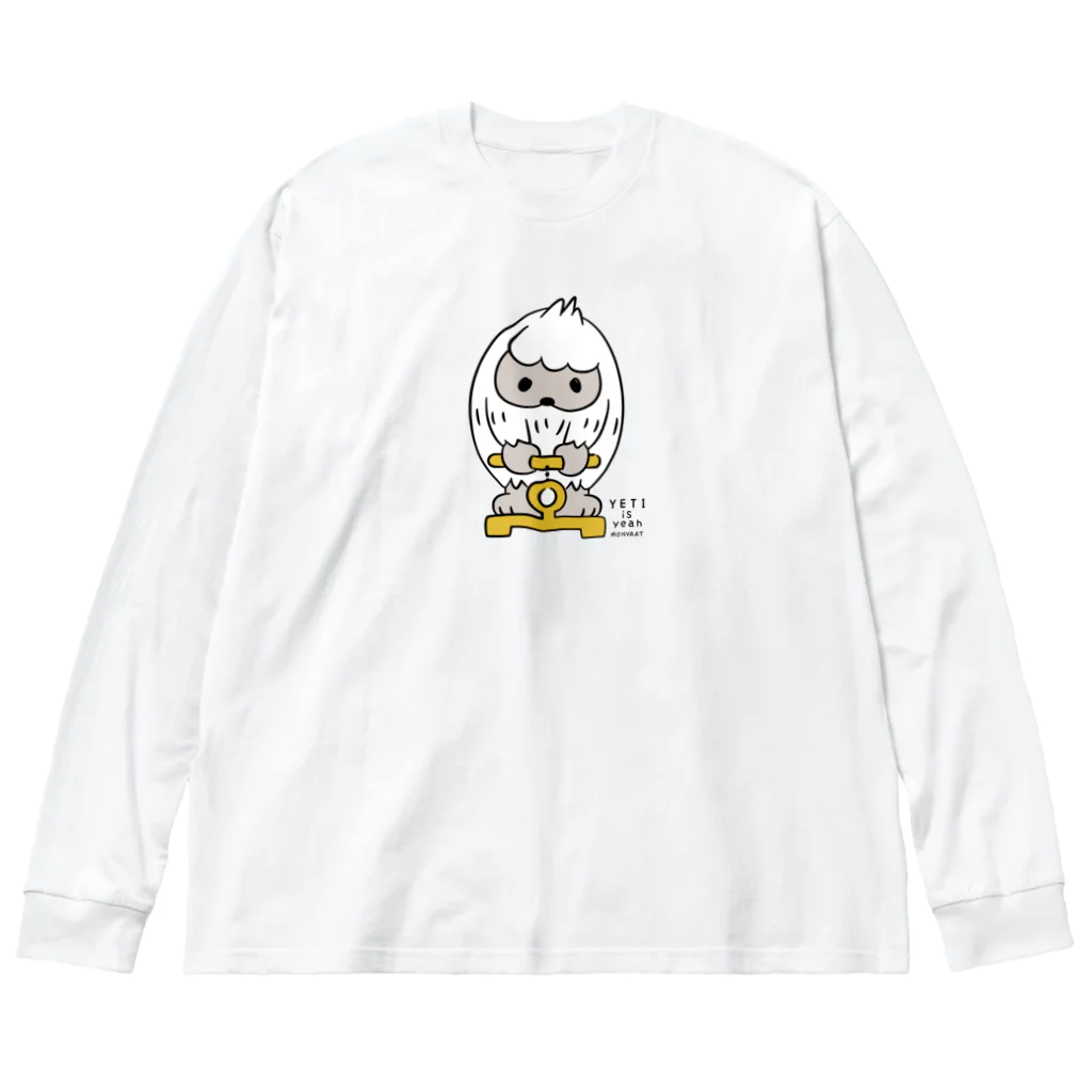 イラスト MONYAAT のはいきんりょくチェック M Big Long Sleeve T-Shirt