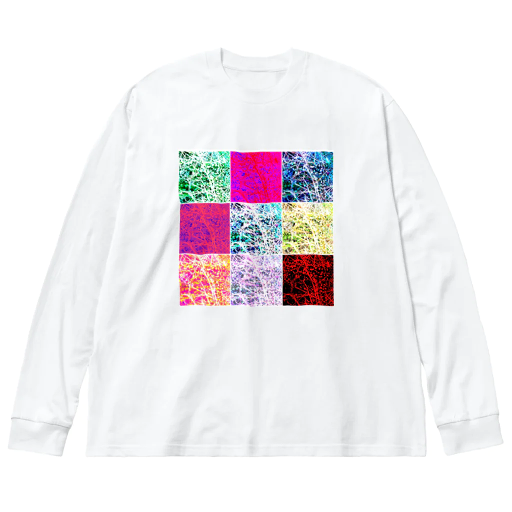 MUGURa-屋のムグラのグ　混赤 Big Long Sleeve T-Shirt