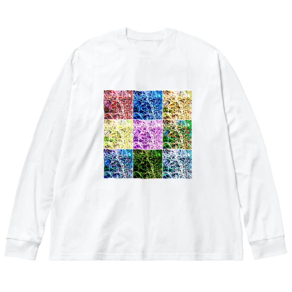 MUGURa-屋のムグラのグ　混 Big Long Sleeve T-Shirt