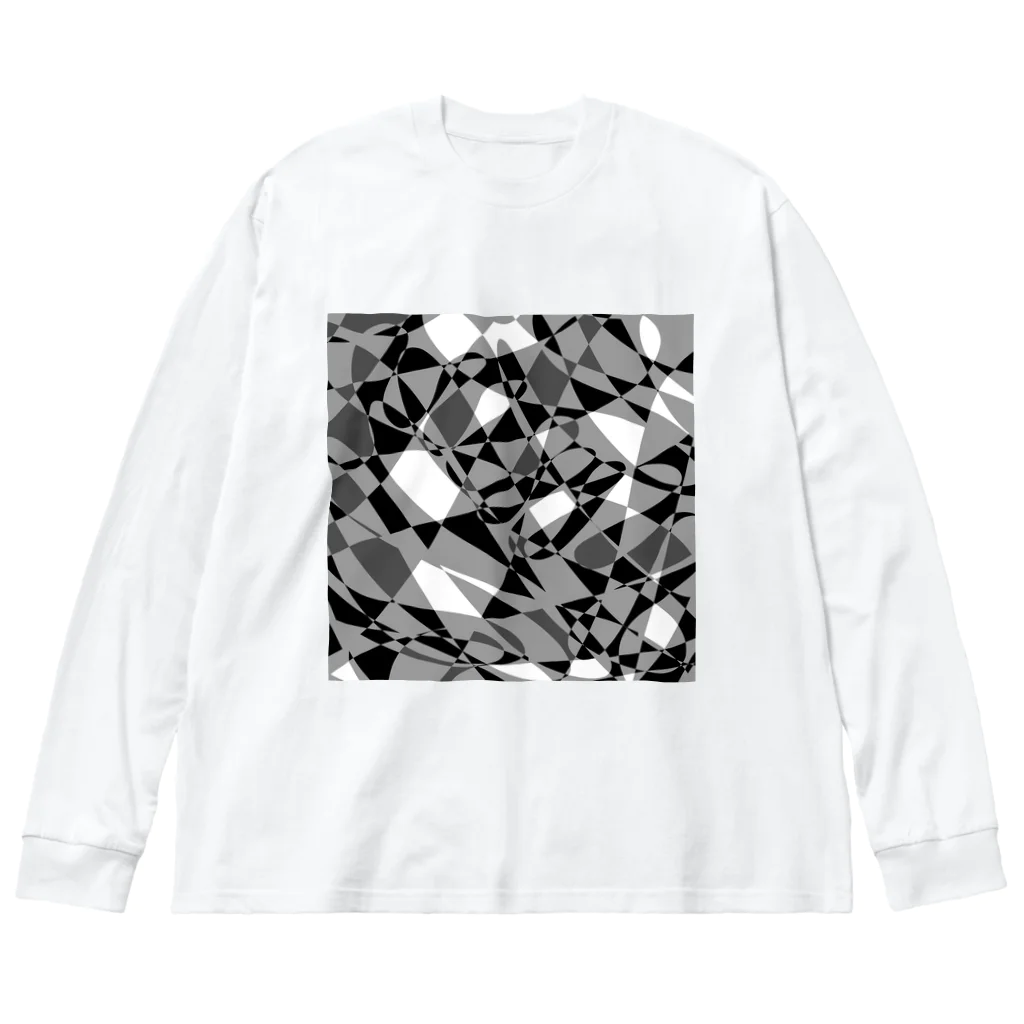 ハヤシ屋のモノクロ自由形-3 Big Long Sleeve T-Shirt