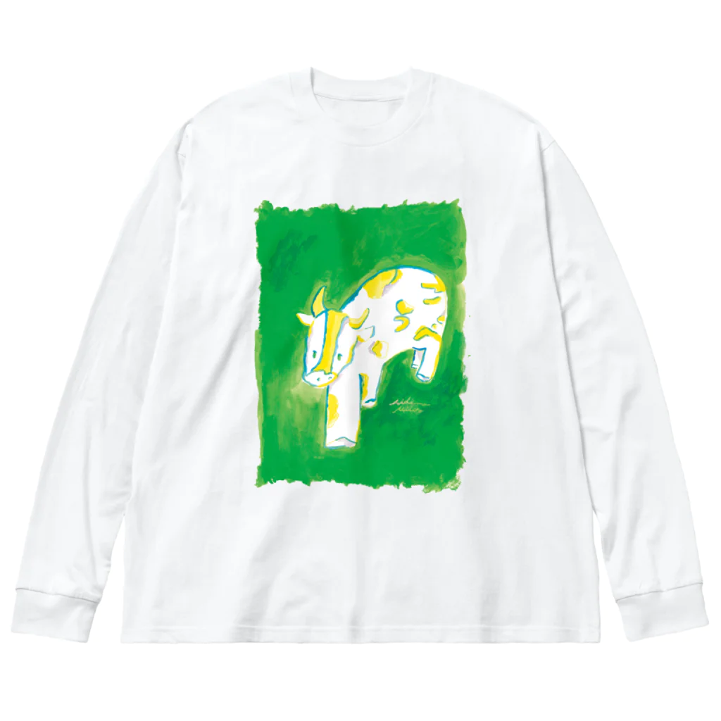 みしま あきひろのkobe ushi san Big Long Sleeve T-Shirt