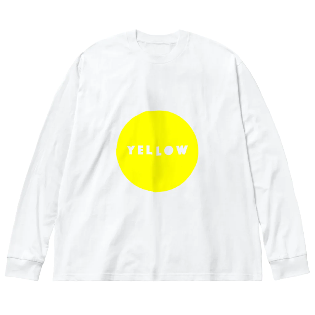 PのCIRCLE YELLOW. Big Long Sleeve T-Shirt