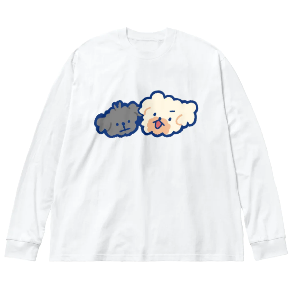 しらこのもっちとれんれん ビッグシルエットロングスリーブTシャツ