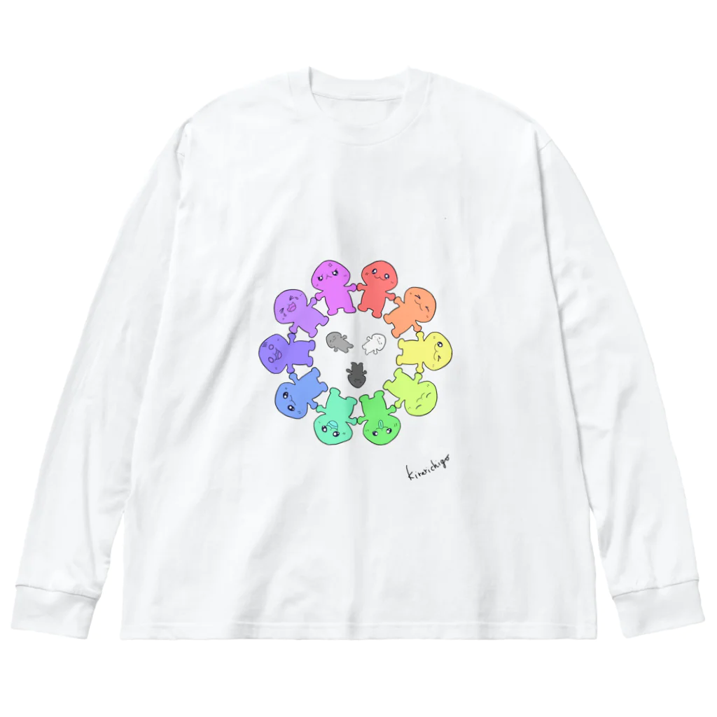 ねこミミ　nekomimiのぺんぺんくん、大集合！ Big Long Sleeve T-Shirt