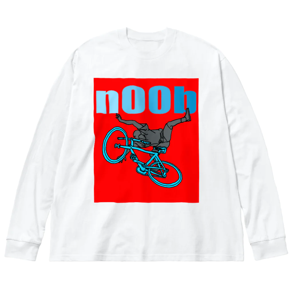 komgikogikoのnoob(ヘッタクソ) ビッグシルエットロングスリーブTシャツ