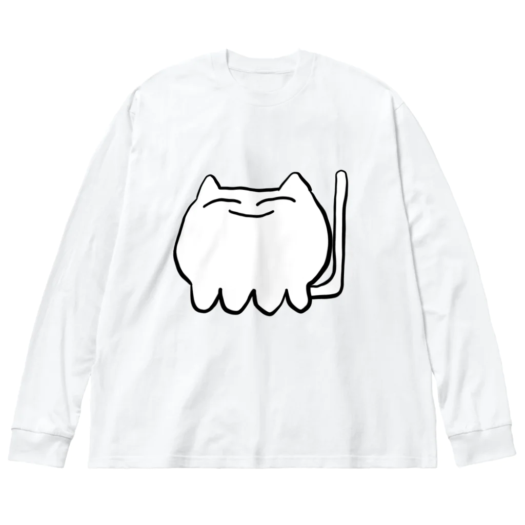 ほほえみ大臣のほほえみねこ ビッグシルエットロングスリーブTシャツ