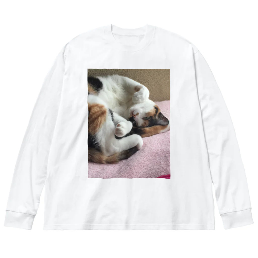 モモさんショップの愛猫モモ ビッグシルエットロングスリーブTシャツ