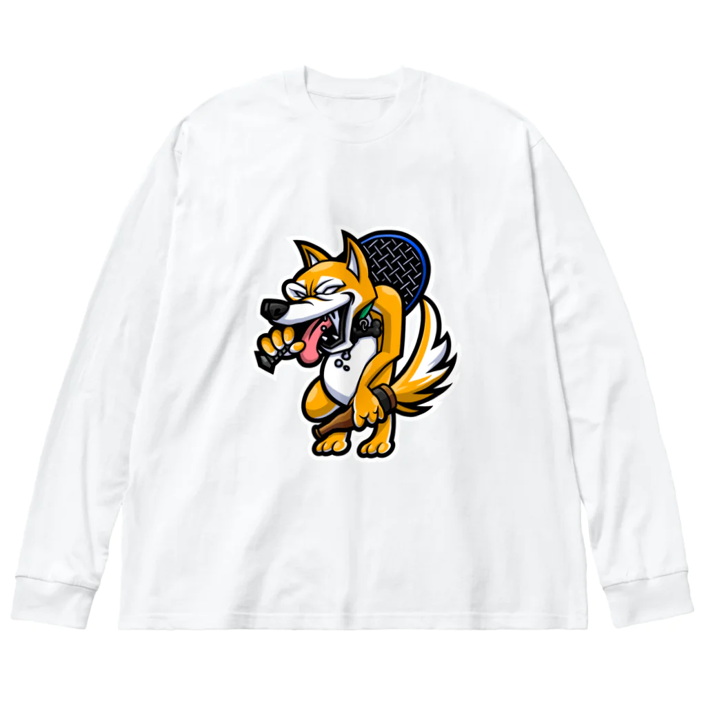 狂犬　尊(タケル)の柴犬TAKERU ビッグシルエットロングスリーブTシャツ