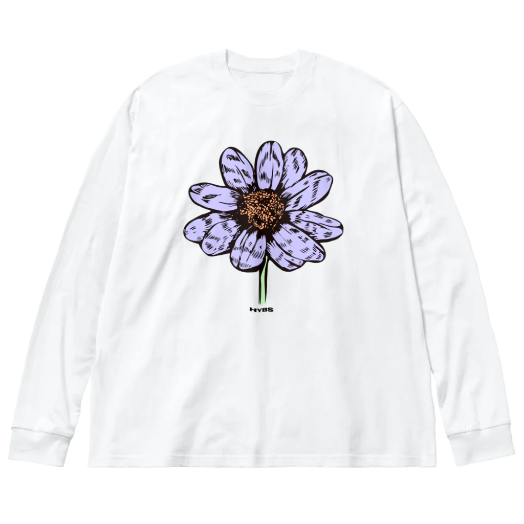 HYBS FOR MEのお花の様な笑顔 ビッグシルエットロングスリーブTシャツ