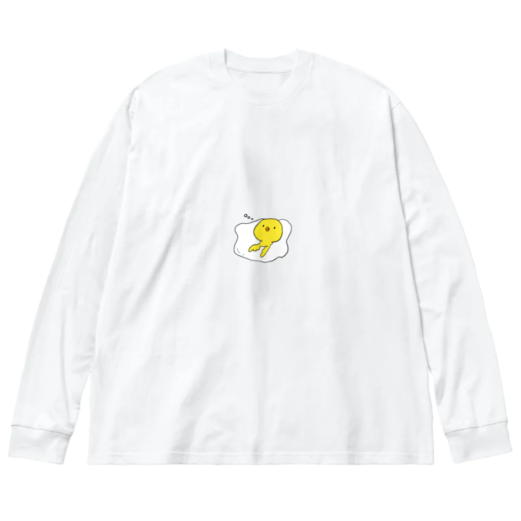 春くすのねむちゅんヒヨコたん ビッグシルエットロングスリーブTシャツ