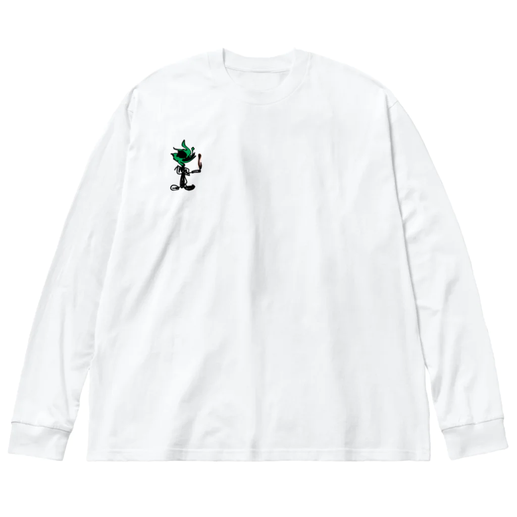 o__niko_hの緑 Big Long Sleeve T-Shirt