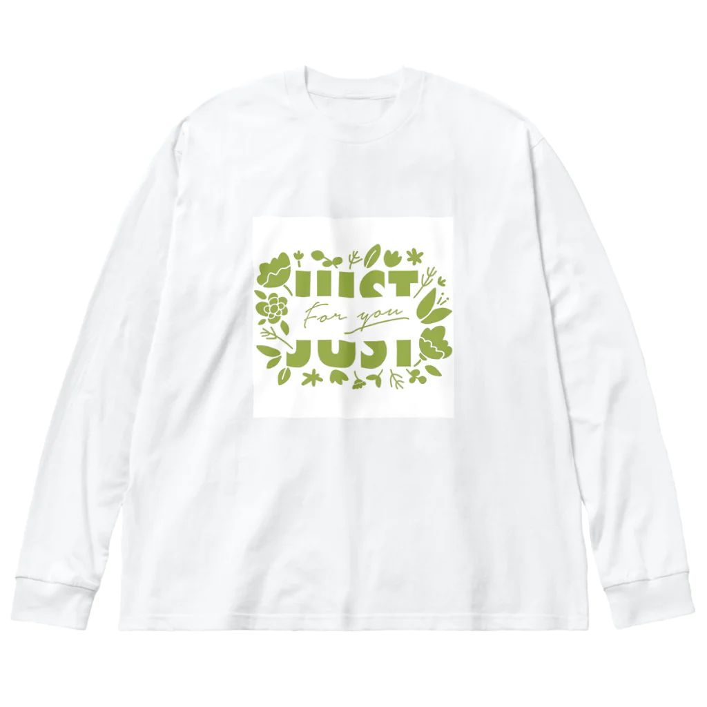 by.lettersのJust for you! みどり ビッグシルエットロングスリーブTシャツ