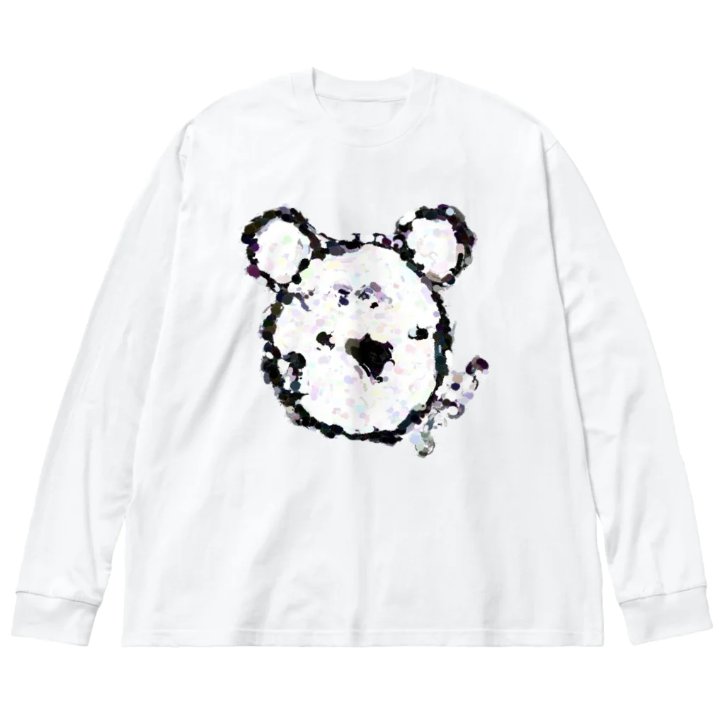 YAYA House  🐻くまのオマエ🐻のくまのオマエ　（油絵） Big Long Sleeve T-Shirt