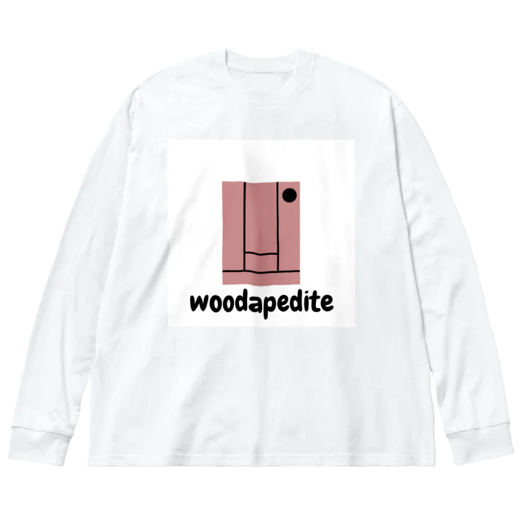 woodapedite Fukuoka shopのminimatou hanabue Big Long Sleeve T-Shirt