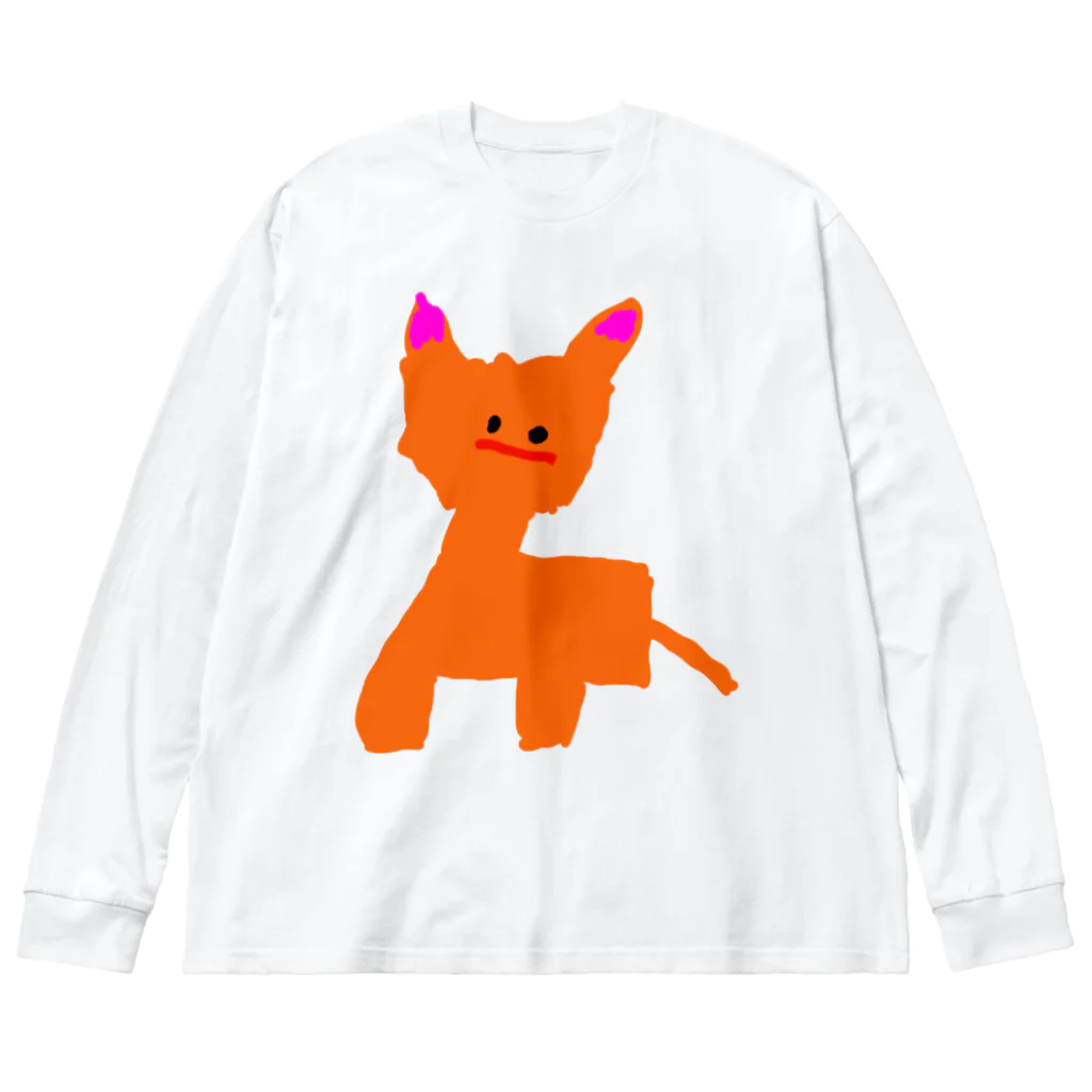 あやとりちゃんねるのあやと画伯のお絵描き01 ビッグシルエットロングスリーブTシャツ