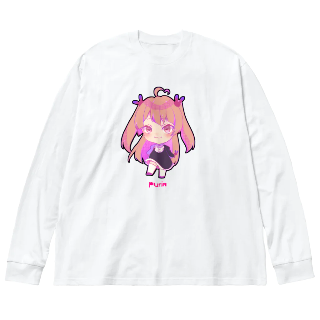 Rimε・●・зstoreのぷりんちゃん ビッグシルエットロングスリーブTシャツ