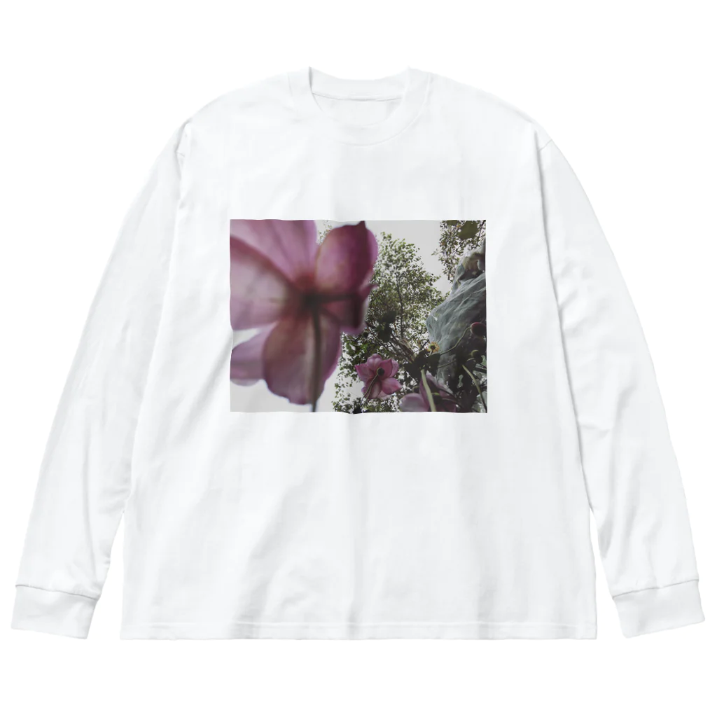 ノスタルジーテリアのflower p ビッグシルエットロングスリーブTシャツ