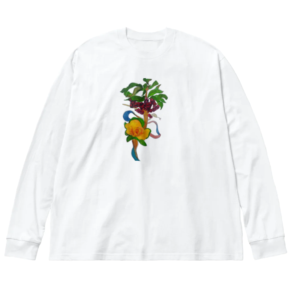 daisukekusakaのへび 中央ポイント Big Long Sleeve T-Shirt