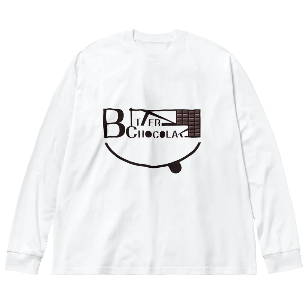 girasuのビターチョコレート ビッグシルエットロングスリーブTシャツ