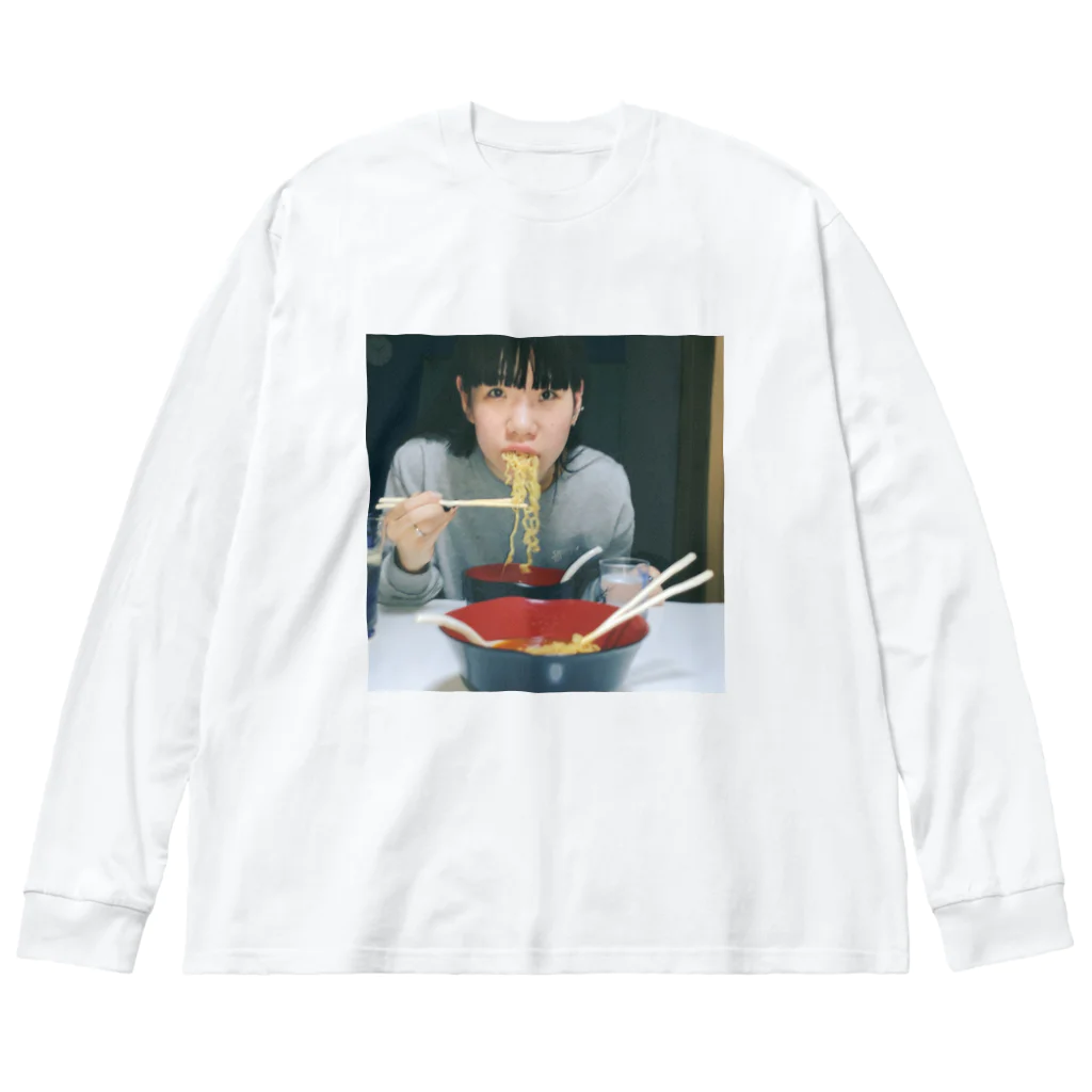 もうだめやのラーメンBABY ビッグシルエットロングスリーブTシャツ