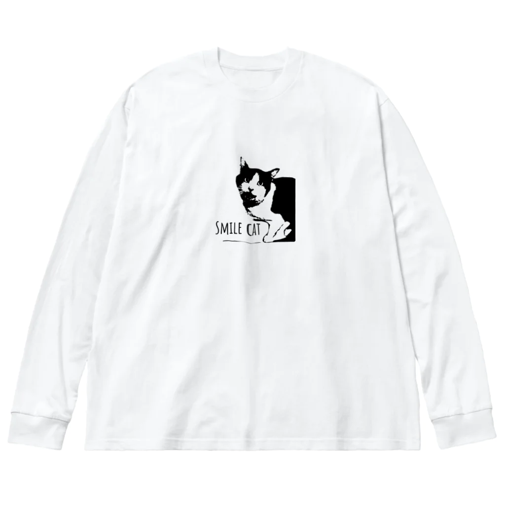 TAKUMIの笑い猫 Big Long Sleeve T-Shirt