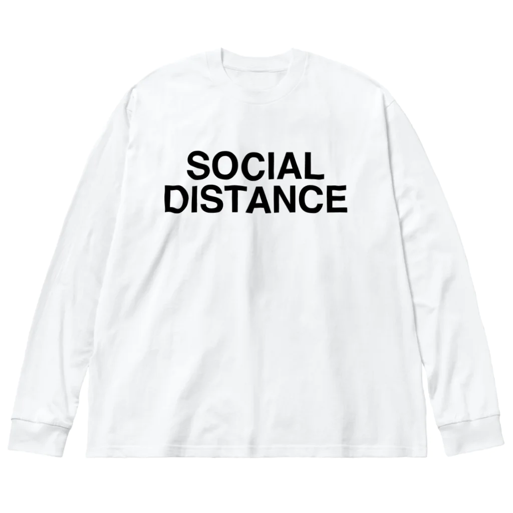 TOKYO LOGOSHOP 東京ロゴショップのSOCIAL DISTANCE-ソーシャルディスタンス- Big Long Sleeve T-Shirt