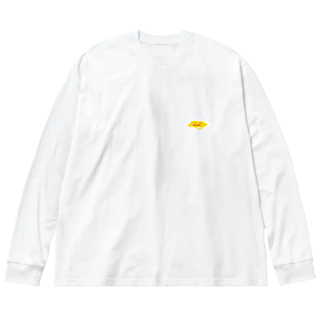 冷静パスタの冷静パスタくん ビッグシルエットロングスリーブTシャツ