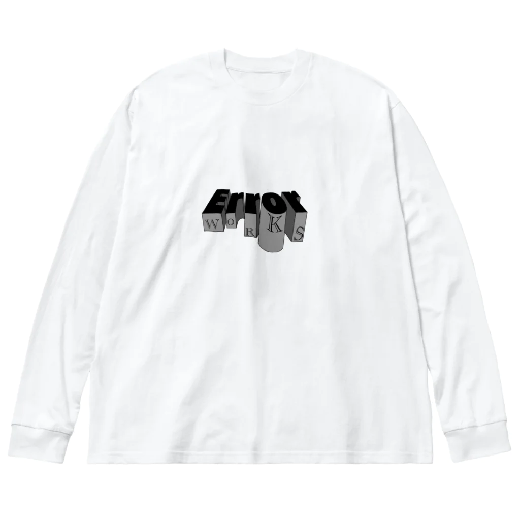 Error-worksのシンプルロゴ ビッグシルエットロングスリーブTシャツ