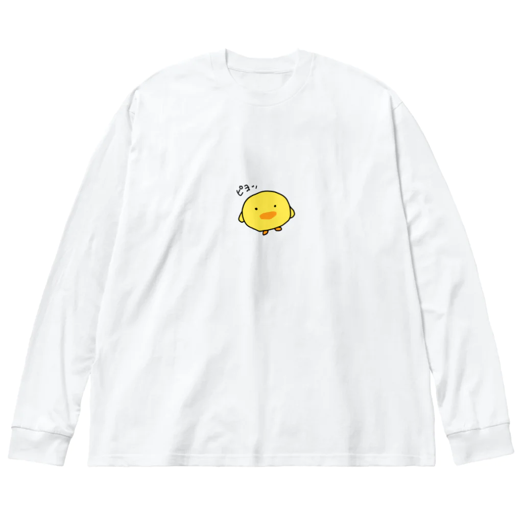 にこにことまとくんのぴよまるくん ビッグシルエットロングスリーブTシャツ