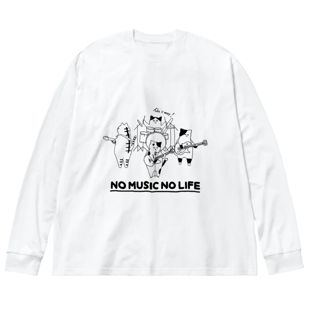 tieのねこバンド Big Long Sleeve T-Shirt