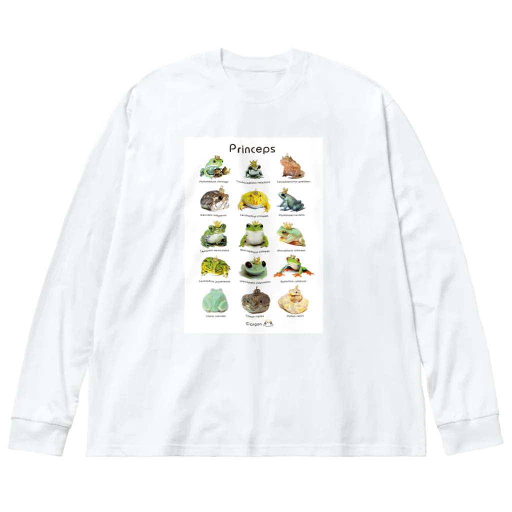 あるごんのカエルや爬虫類の王子図鑑 Big Long Sleeve T-Shirt