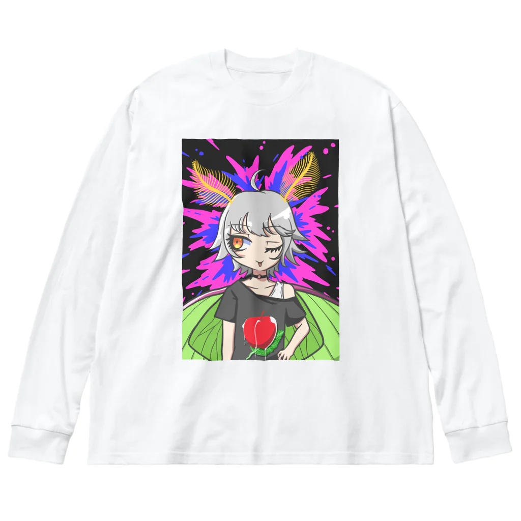 スベスベマンジュウガニの変態少女〈オオミズアオ〉 Big Long Sleeve T-Shirt