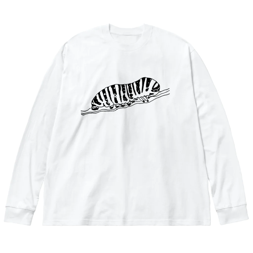 文ショーの夢みるいもむし ビッグシルエットロングスリーブTシャツ