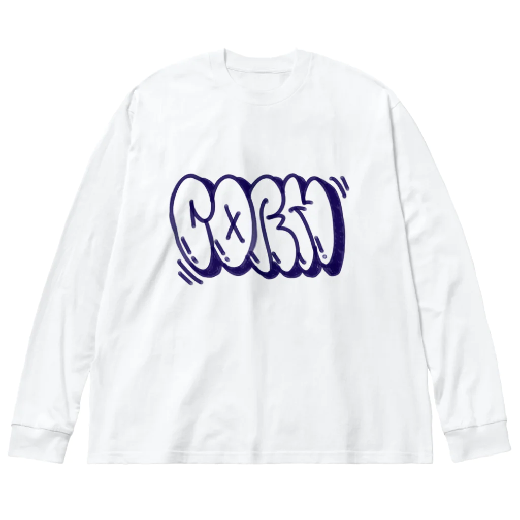 cornのCorn Big Long Sleeve T-Shirt