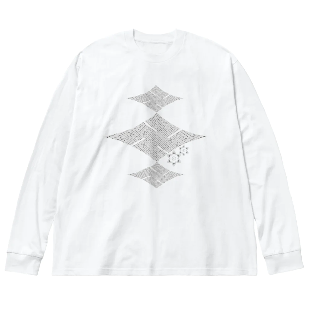 RMk→D (アールエムケード)の楼卍(ロマン)の灰 Big Long Sleeve T-Shirt